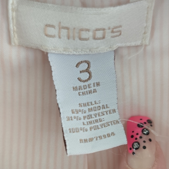 Chico's Soft Pink Women's Blazer - Picture 2 of 10